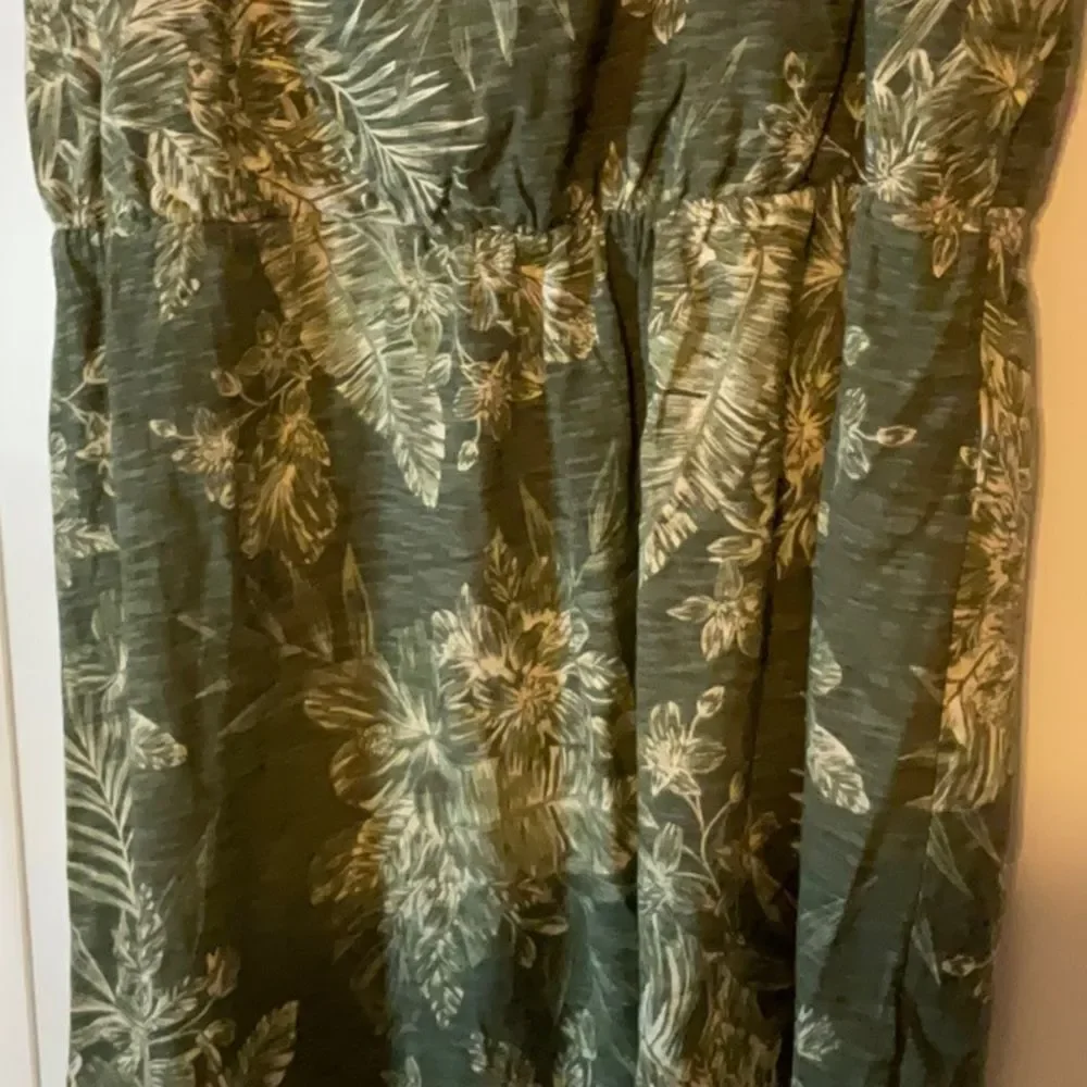 Old Navy Green White Summer Cotton‎ Dress XXL
